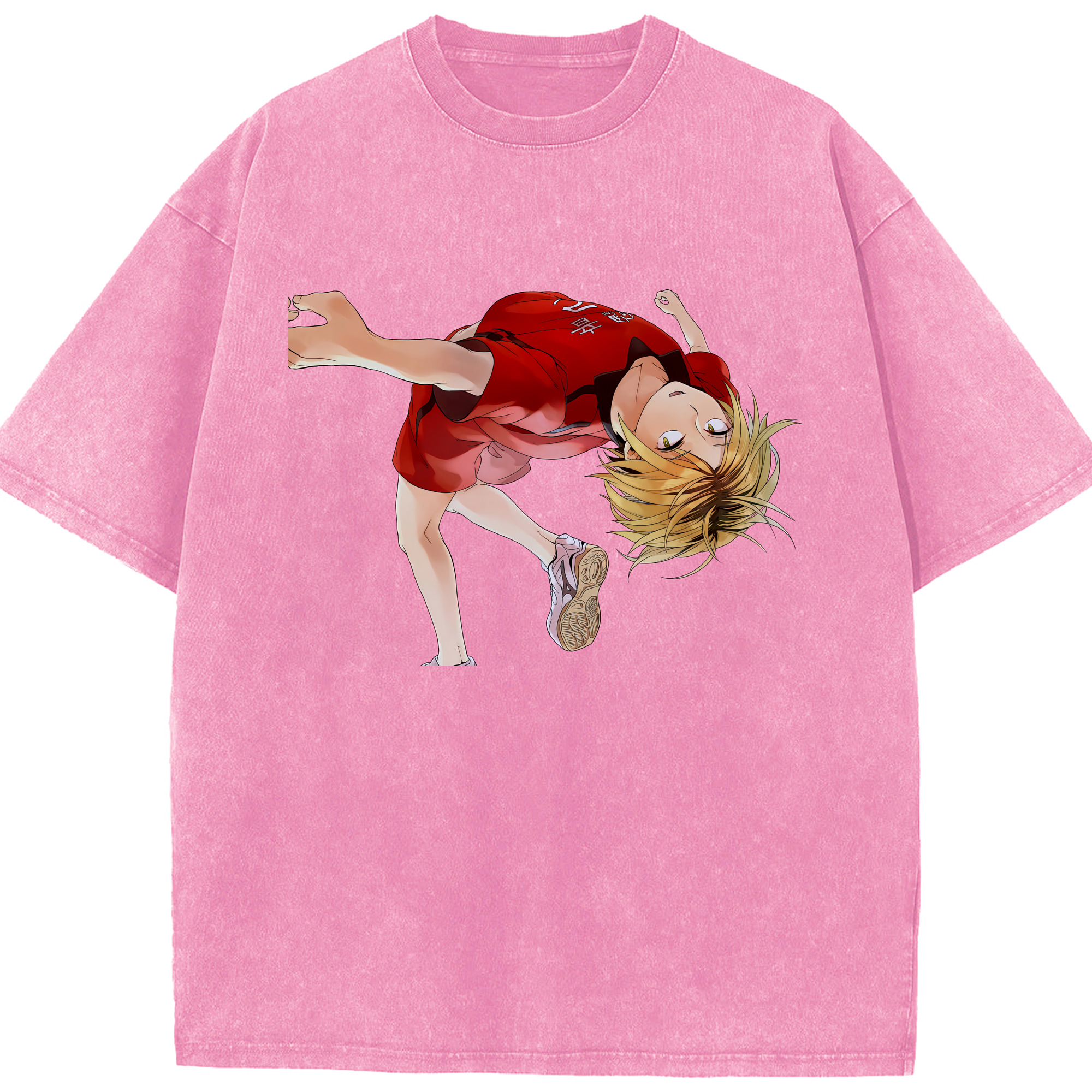 （画像用） ハイキュー!! Haikyu!! 綿100% ヴィンテージ風 半袖Tシャツ（フロントプリント）